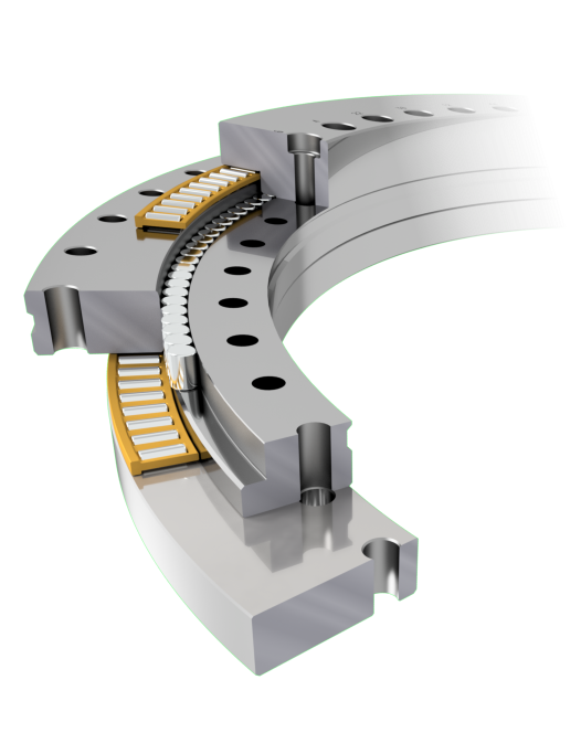 3D Grafik dreireihiges Zylinderrollenlager im Querschnitt