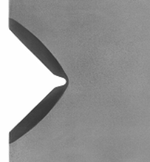Raceways of a single-row roller slewing ring