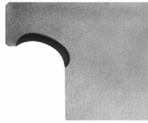 Raceway of a double-row ball slewing ring's bearing ring