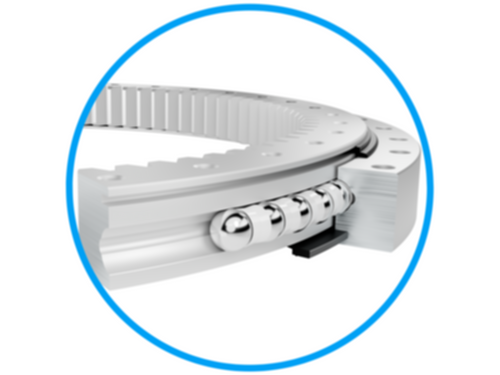 Esquema digital de un rodamiento de cuatro puntos