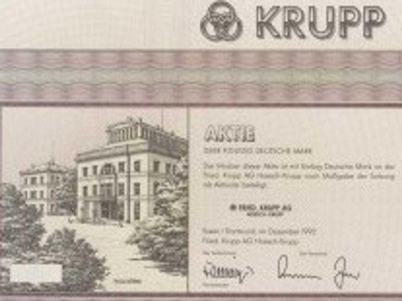 弗里德·克虏伯公司股份