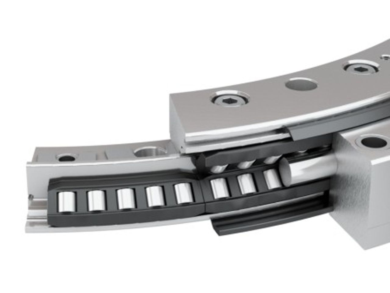 Double-row wire tilted roller bearing
